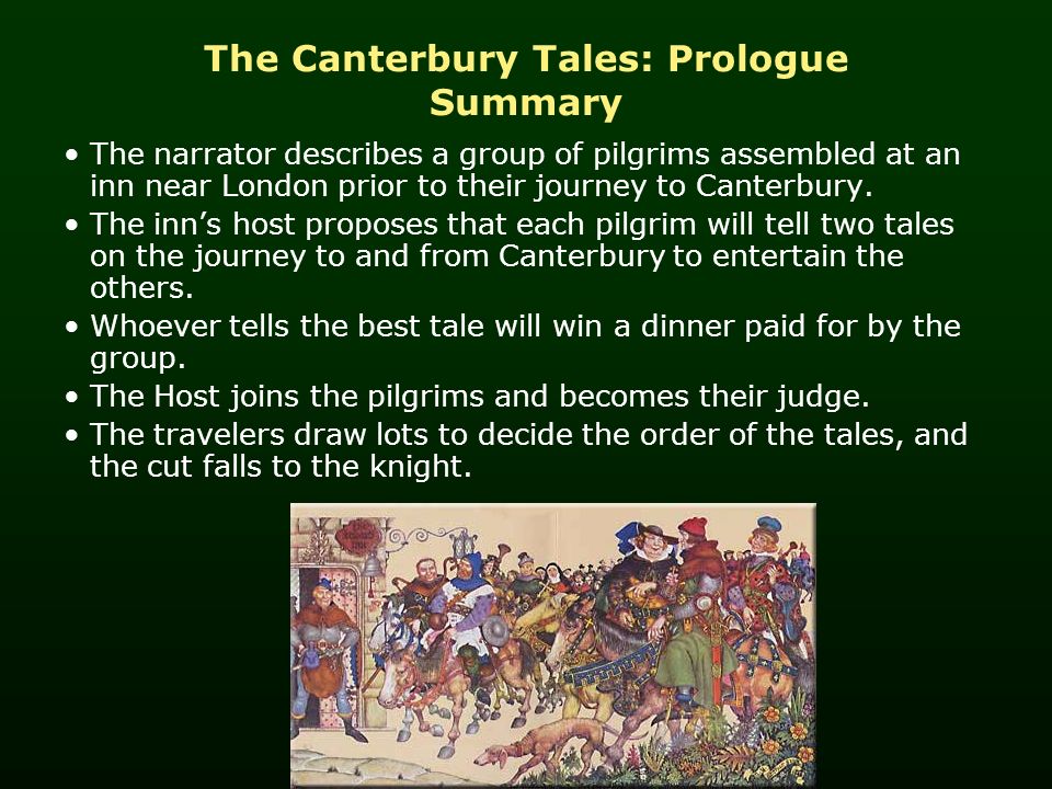 A summary of the story of the canterbury tales